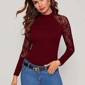 Shein-Lace top NWOT
